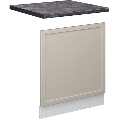 Pannello frontale Fame-Line, GrigioBeige, 60 cm , PL Antracite, Vicco