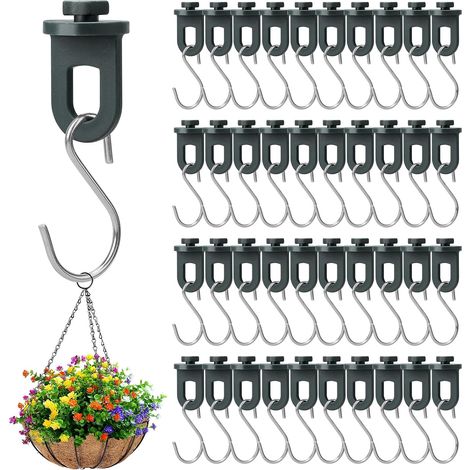 CCYKXA 100-Piece Greenhouse Accessory Set - 50 Greenhouse Clips + 50 Greenhouse Hanging Hooks - Stable Support for Indoor Plants - For Indoor Shelves, Greenhouse Gardens, and Pots (1/5)