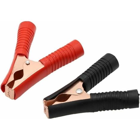 2 Pinces Crocodile 100A Isolated Batterie Auto (1/4)