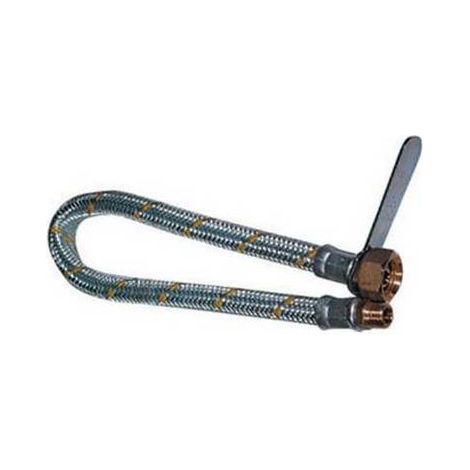 TUYAU FLEXIBLE POUR GAZ MF  CM. 50 Dimensions : 3/8 x 1/2
