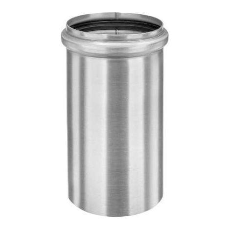 GRÖMO Zink Steckmuffe mit Dichtung (Rohrverbinder) 110/100 mm, 62756 (1/2)