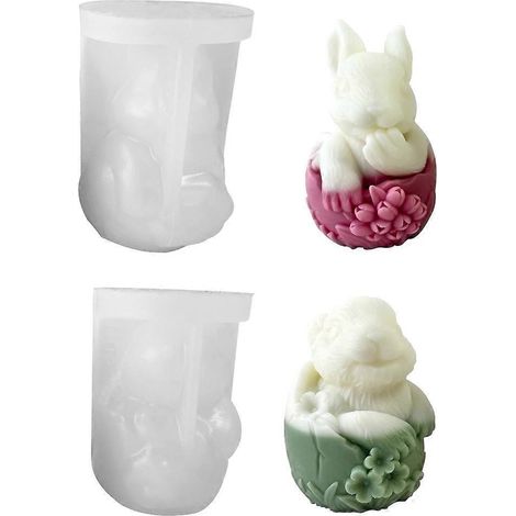 Silikonform für Kerzen, ideal für kreative Bürodekoration. (1/4)