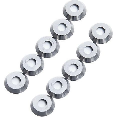 Lot de 10 plaquettes de fraise rondes en carbure de 12 mm de diamètre, compatibles avec les outils Ci3 pour le tournage du bois (1/5)