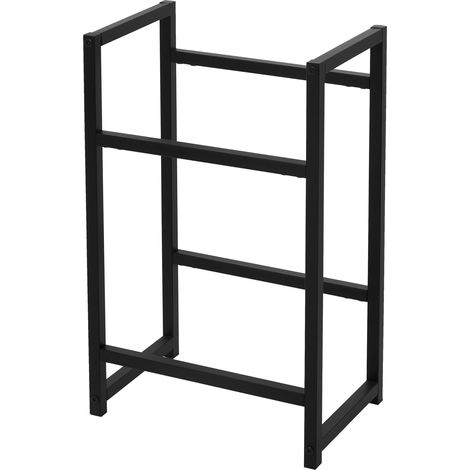 ML-Design Scaffale per 2 Casse 47x31x75,5 cm in Acciaio Portacasse per Acqua Porta Scatole di Bibite per Cucina Cantinetta Portabottiglie per Garage Scaffali a Ripiani Portabirra per 2 Scatole
