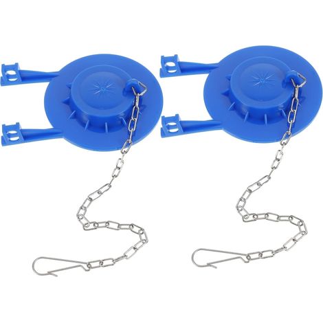 Clapet de Toilette Pvc Bleu Seule Rangée, Lot de 2 (1/5)