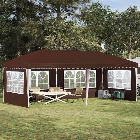 Teenpull – Pop-up Partyzelt 575 x 289 x 245 cm Braun (1/5)