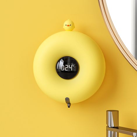 Automatischer Schaumseifenspender, berührungsloser Flüssigseifenspender mit Infrarotsensor, USB-Ladefunktion, gelbes Huhn (1/5)