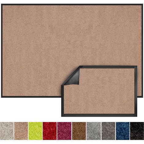 Tapis de Porte Paillasson d'entrée Performa, Beige, 200 x 300 cm