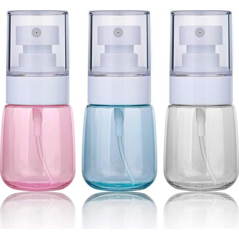 Flacon Vaporisateur de Brume, Bouteille de Pulvérisation Voyage Vide Plastique Réutilisables Transparent pour Skincare Lotion/Spray de Maquillage/Parfums/Cosmétique (30ml) (1/5)