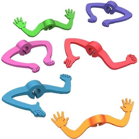 Lot de 6 marqueurs de verres à vin en silicone, couleurs assorties, pour les fêtes (1/5)