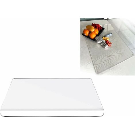 Planche à Découper en Acrylique pour la Cuisine Planche à Découper Transparente Antidérapante pour la Cuisine (Transparente, 45400.5) (1/5)
