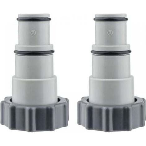 Adaptateur de tuyau de piscine, connecteur de piscine 2 pièces, adaptateur de filetage mâle pour pompes de vidange de piscine - Série A (1/4)