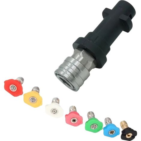 Adaptador para pistola de agua, conector rápido, compatible con Karcher K2-K7, C (1/2)