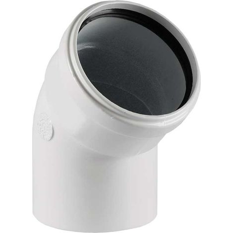 Curva 45° M/F Per Scarico Fumi Caldaia Tradizionale E Scaldabagno Camerta Stagna Ø80 Mm - Alluminio