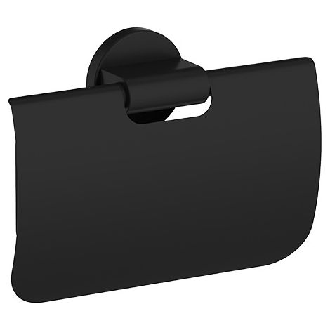 Inda - Kipprollenhalter mit Deckel One schwarz