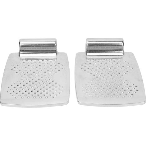 2 repose-pieds en aluminium antidérapant pour fauteuil roulant, pédales de remplacement à points, accessoire (1/5)