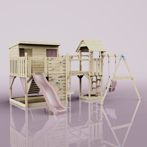 Tour de jeux Polarplay Inga Rosa 503 x 400 cm Balançoire bébé