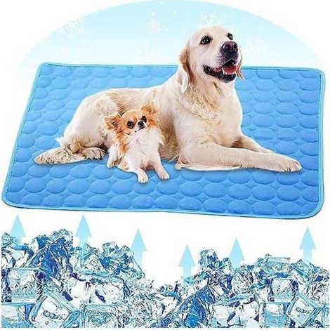 Kühlmatte für Hunde, Kühlmatte für Haustiere, geeignet für kleine und mittelgroße Hunde oder Katzen, strapazierfähig, groß (70 x 55 cm) (1/5)