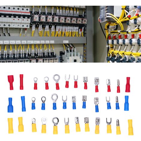Steckverbinder-Klassifizierungsset: Satz mit 540 gemischten, isolierten Schnellkupplungs-Elektrosteckverbindern der Größen 22-16/16-14/12-10 AWG (1/5)