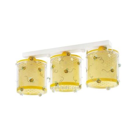 Dalber Lámpara infantil de Techo 3 Luces Bee Happy Abejas (1/3)