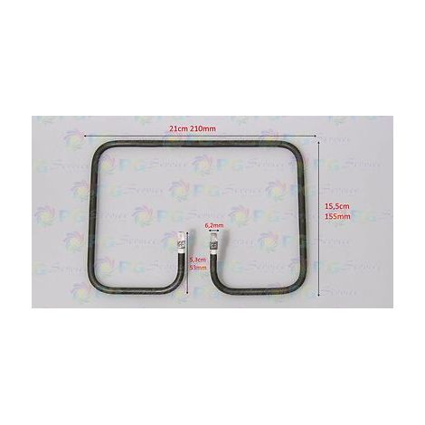 Delonghi resistenza piastra bistecchiera CGH900 CGH902 CGH902C CGH910 CGH912 CGH (1/2)