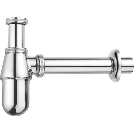 Tasse de siphon anti-odeur pour lavabo 1 1/4'' 75 mm Chromé (1/3)