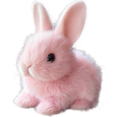 Lapin électronique en peluche interactif animé, jouet électronique pour animaux de compagnie, cadeau blanc (1/4)