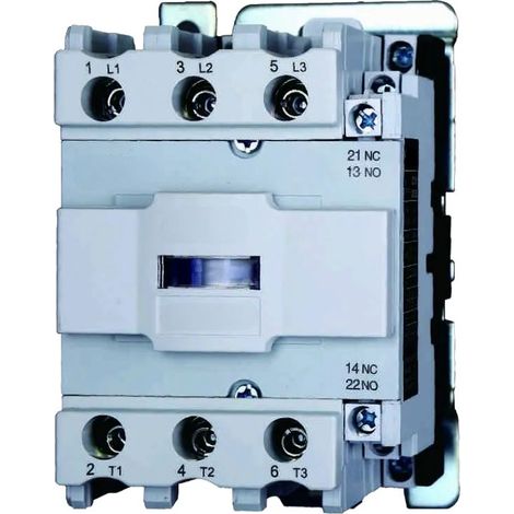 gloca Contattore AC 220V 50/60Hz Bobina 3P 3 Poli Normalmente Aperto Ue 380V (Ie 50 Ampere) (1/4)