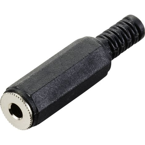 TRU COMPONENTS TC-10336020 Klinken-Steckverbinder 3.5 mm Buchse, gerade Mono Schwarz 1 St. (1/4)