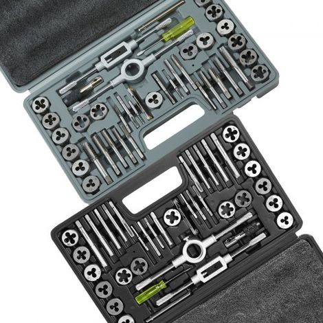 Coffret Tarauds et Filières 80 Pièces Métrique M3-M12 et SAE Kit (1/5)