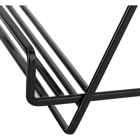 Innovativer Tablet- und Buchständer aus Eisen – Dekorative schwarze Schreibtischstaffelei 19 cm (1/5)