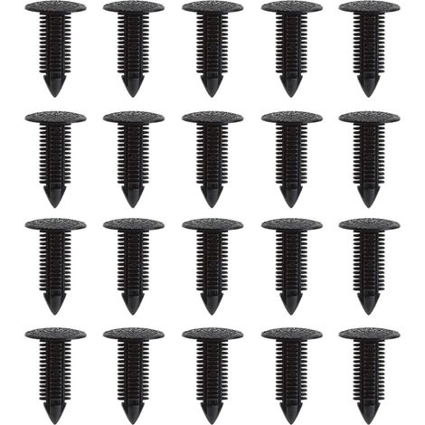 20pcs Sapin Voiture Garniture Panneau de Moulage Clips Push en Plastique Rivets Attaches Fixations pour Garde-Boue Pare-Chocs Toit Doublure (1/5)
