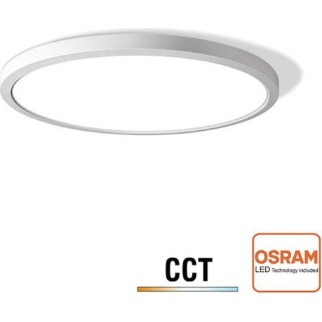 Plafón / Downlight Led MOON KRAMFOR 16-20-24W, Ø283mm, CCT + Night Light, blanco, 3000-4000-6000K
