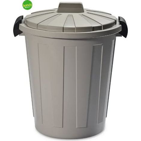 Bidone Plastmeccanica ladybin colore tortora 60 lt