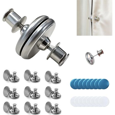 16 Pinces magnétiques Rideau Douche, étanches, Anti-Vent (1/5)
