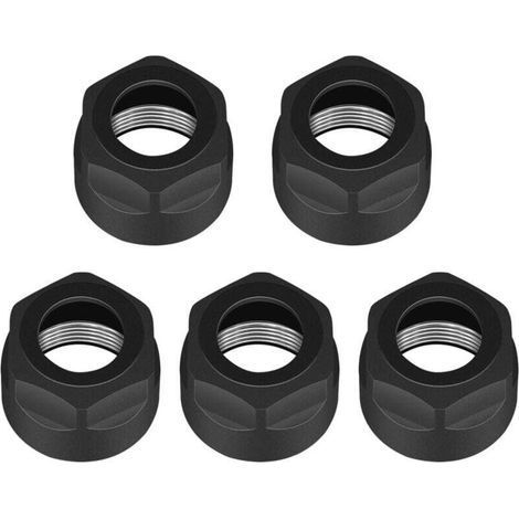 Satz mit 5 ER16A-Spannmuttern für ER-CNC-Fräsfutter (1/4)