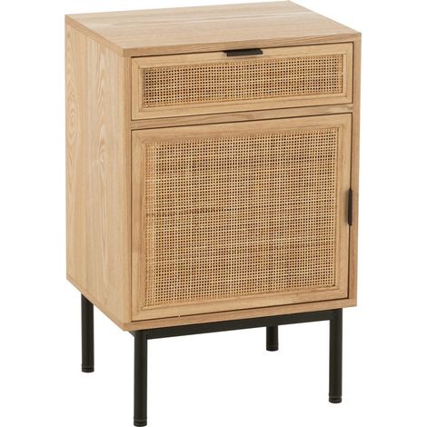Table de Chevet Cannage "Kory" 70cm Naturel