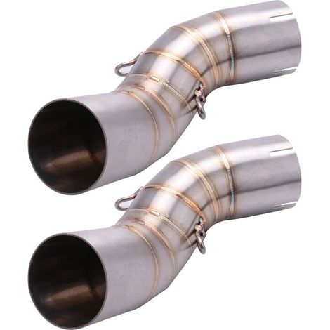 2 conectores de tubo de enlace central de escape para motocicleta Z900 2017-2018 sin silenciador de escape (1/2)