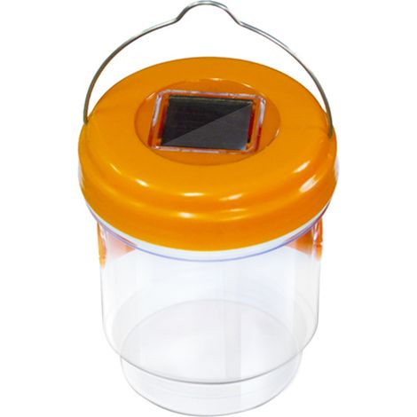 Toivize-Lampe Anti-Moustiques Solaire - IP44 Étanche - LED UV - Jardin Orange Sans Fil Rechargeable Accrochage Portable Éco (1/5)