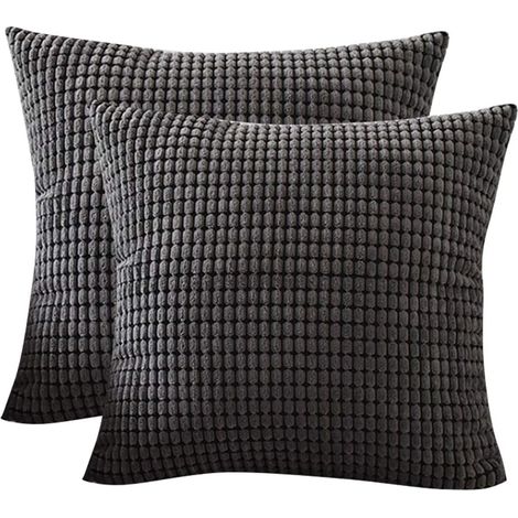 100% cotton pillowcases, soft classic embroidery. Decorative square vintage retro cushion cover for living room, sofa, bedroom (45.7 x 45.7 cm) (1/5)