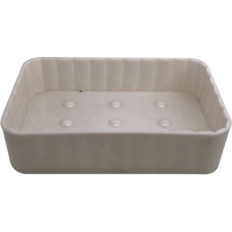 Cleafe - Porta Sapone Supporto Saponetta Da Bagno Rettangolare Rigato Accessorio Arredo 79188 - (1/2)