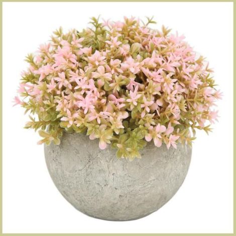 Cocosity Petites plantes fausses 3pcs mini plantes artificielles en pot en plastique fausse plante verte végétale luminaire table (1/5)