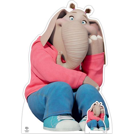 Figurine en carton Meena Elephant - Tous en Scène 2 - Haut 129 cm (1/5)