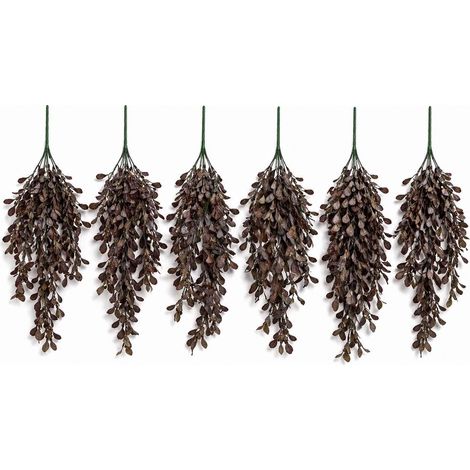 Pack of 6 x 70cm Artificial Trailing Botanik Spray Stem - Dusty Purple - Premium Quality (1/5)