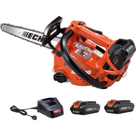 Echo – Tronçonneuse à batterie 20 cm DCS2500T – 2 batteries 56V 2Ah – Moteur Brushless – Tension 50,4V pour coupes précises (1/5)