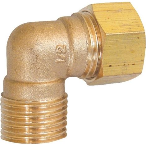 Coude bicône 707B femelle-mâle 1" pour tube cuivre Ø22 - THERMADOR 707B2226