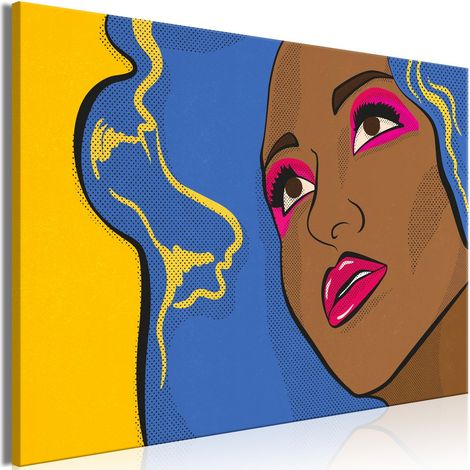 Tableau Eliza surprise (1 partie) large - 120 x 80 cm (1/4)