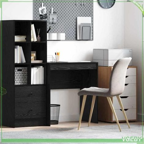 Bureau - ABI - Chêne noir - 70 x 40 x 76 cm - Design moderne et élégant (1/5)