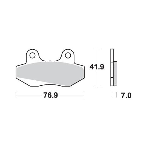 Pastillas de freno SBS KH86 Street Standard Cerámica Negra