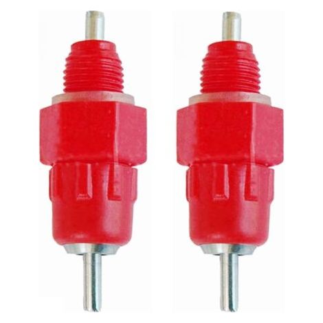 2 Pcs Eau Tetine Poulet Alimentateur Fournitures de Volaille Poule Vis dans le Style (1/5)